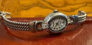 Women's 20mm Silver Tone Sharp Watch, Crystal Accents